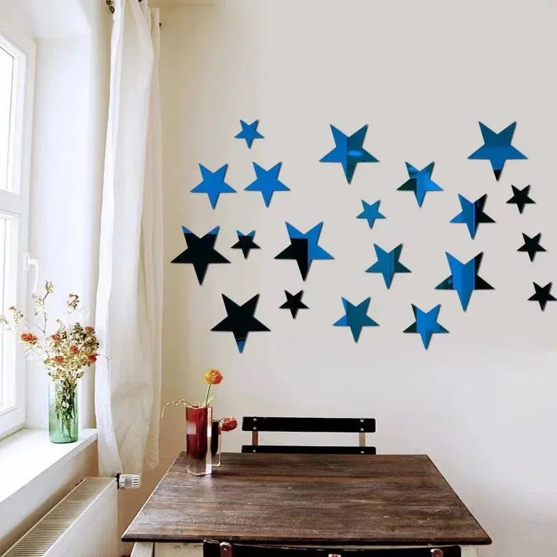 Star Mirror Wall Stickers for Stunning Home Decor - Smarsty