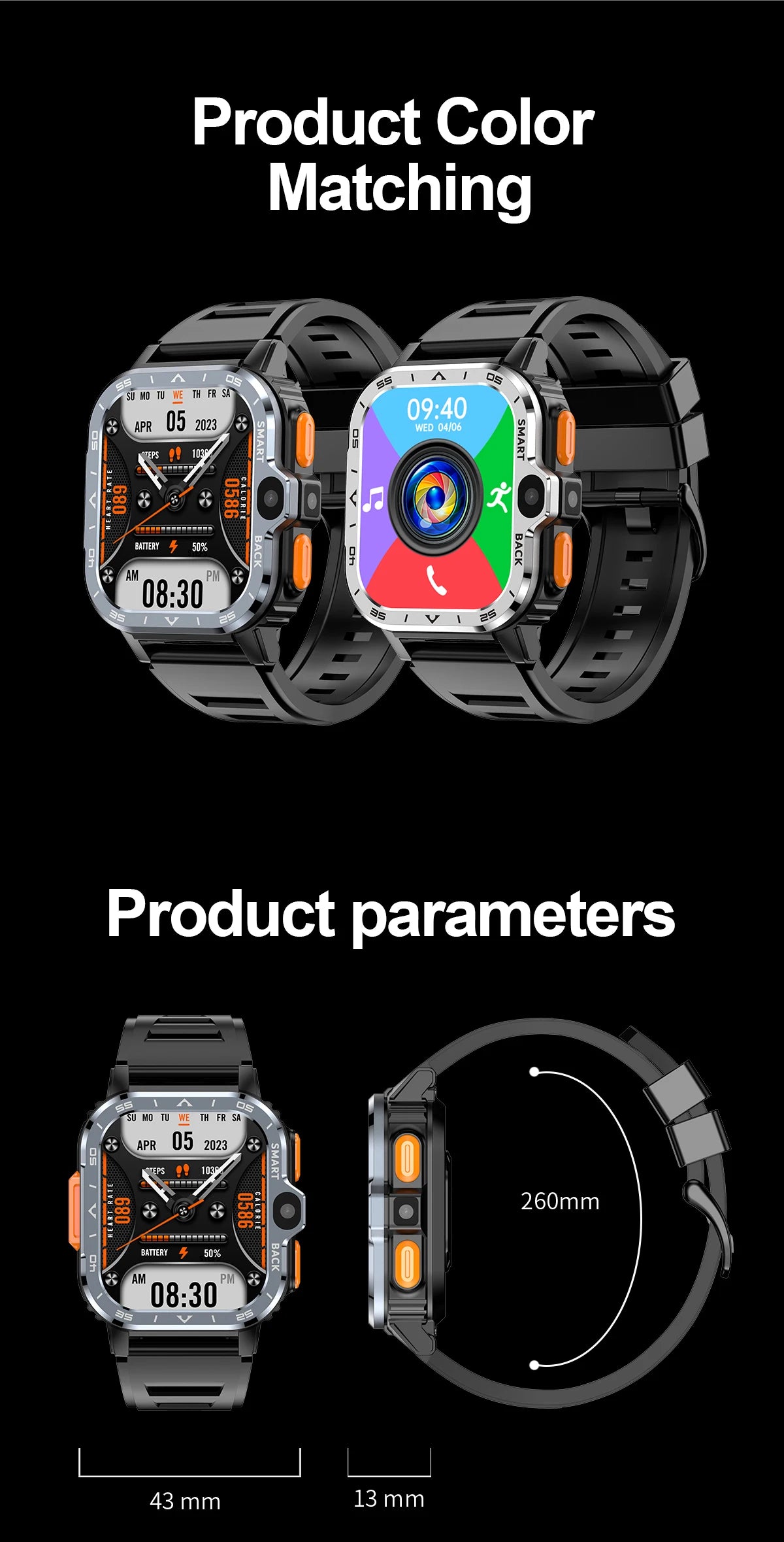Valdus PGD Android Smart Watch with GPS and Dual Camera - Smarsty