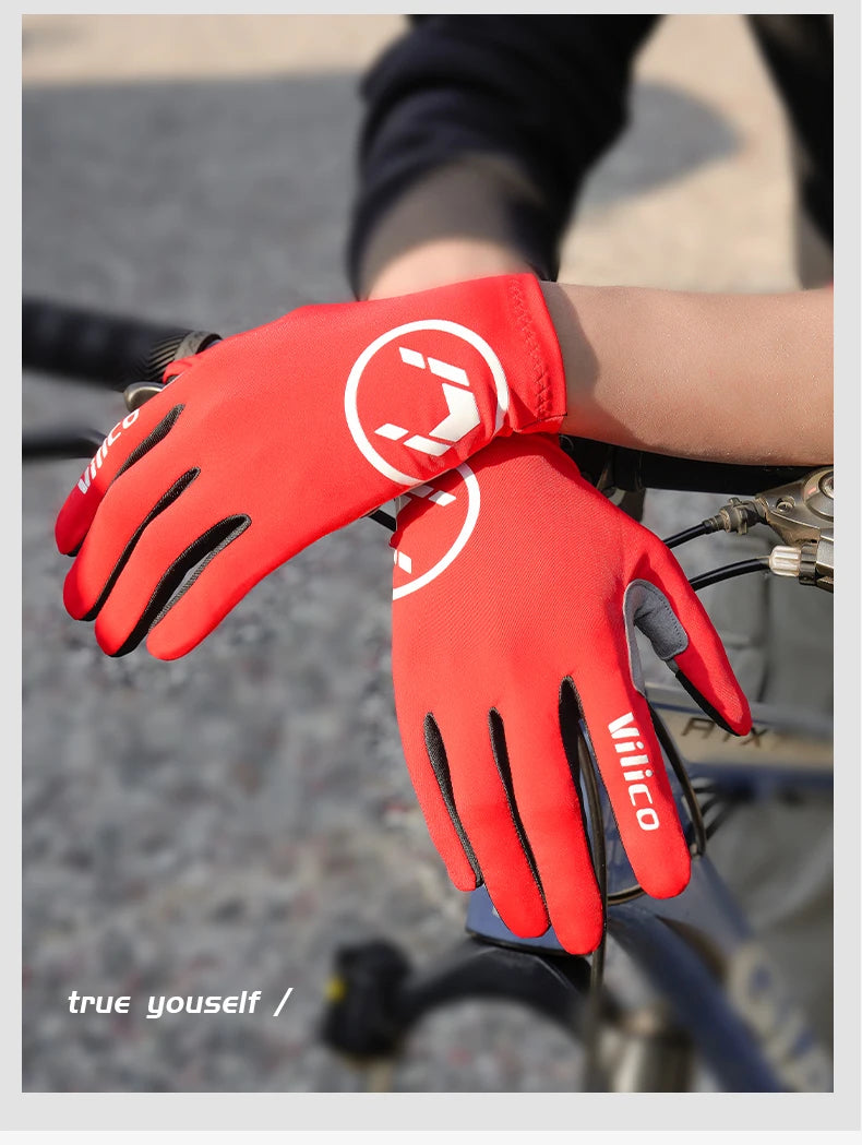 Summer Men Gloves Ice Silk Non-slip Sun Driving Glove Fishing Gloves Breathable Cycling Hiking Glove Full Finger Gloves