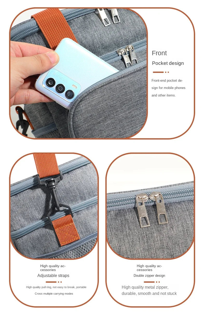 Double Layer Leakproof Lunch Bag Large Capacity Insulation - Smarsty