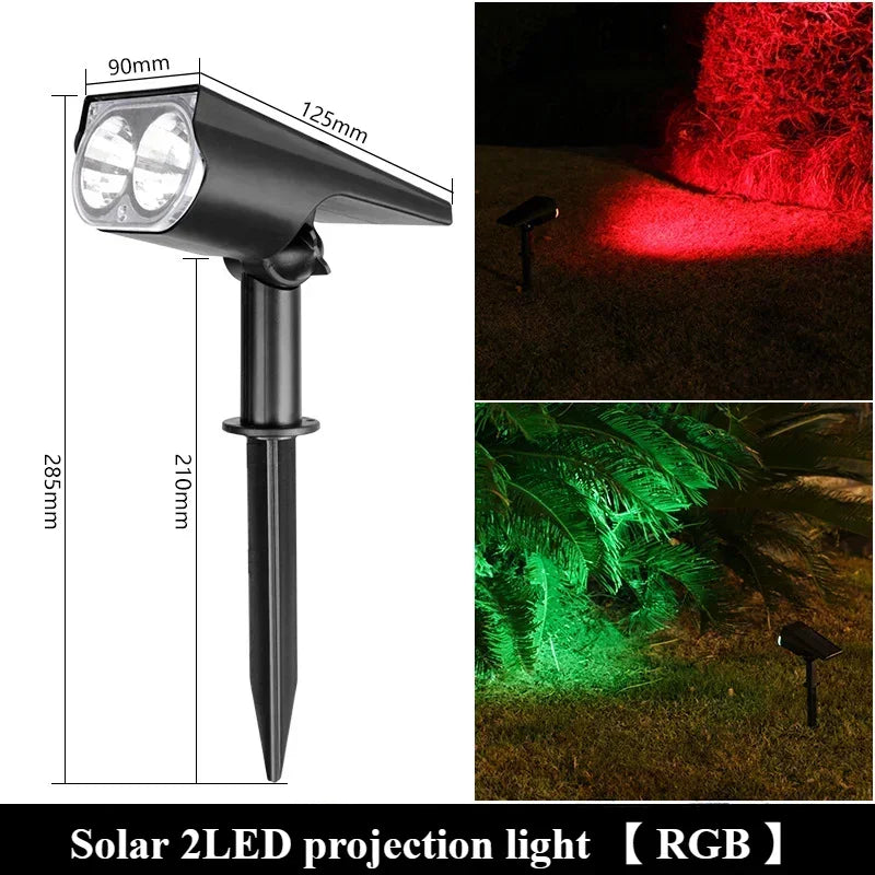Adjustable LED Solar Spotlights for Outdoor Garden Lighting - Smarsty