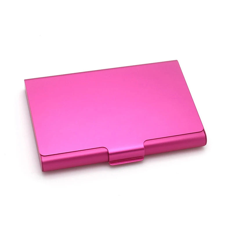 Creative Business Card Case Aluminum Alloy Bank Credit ID Card Wallet Name Card Holder Metal Box Cover Card Holder Men Wallet