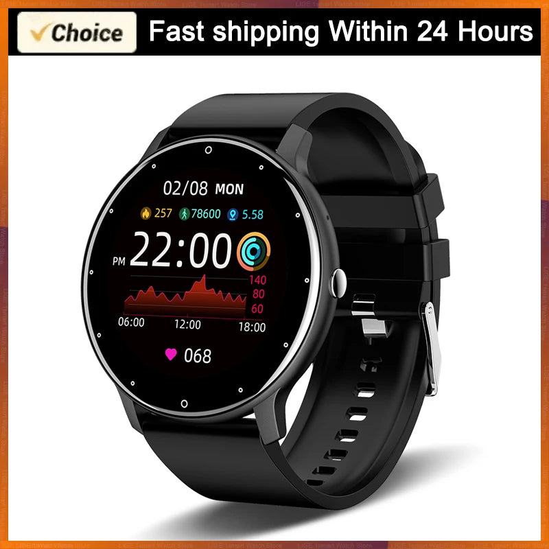 Smart Fitness Watch with Heart Rate Monitor and Waterproof Design - Smarsty