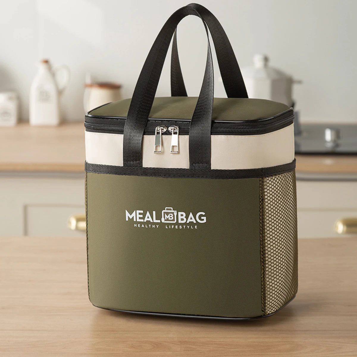 Insulated Lunch Bag With Waterproof Shoulder Strap - Smarsty