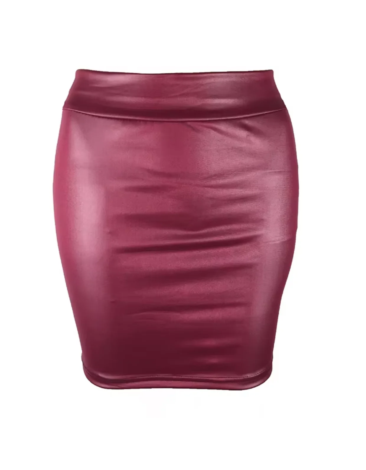 Leather Matte Slim Mini Sexy Fashion PU Hot Short High Waist Skirt Korean Nightclub Streetwear Wholesale Clothes 7ST - Smarsty