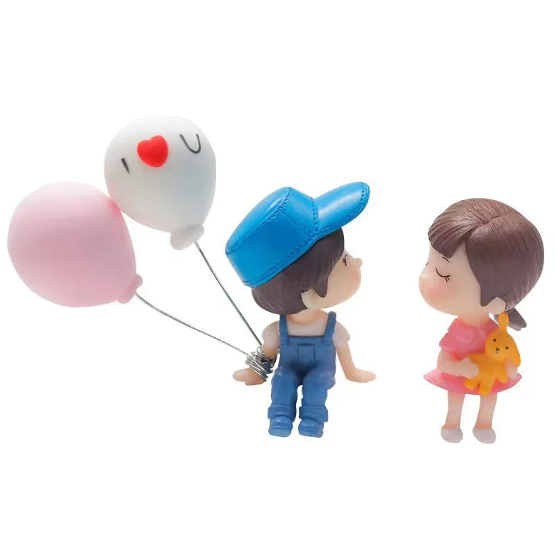 Cute Couple Car Ornament Balloon Figurine For Dashboard - Smarsty