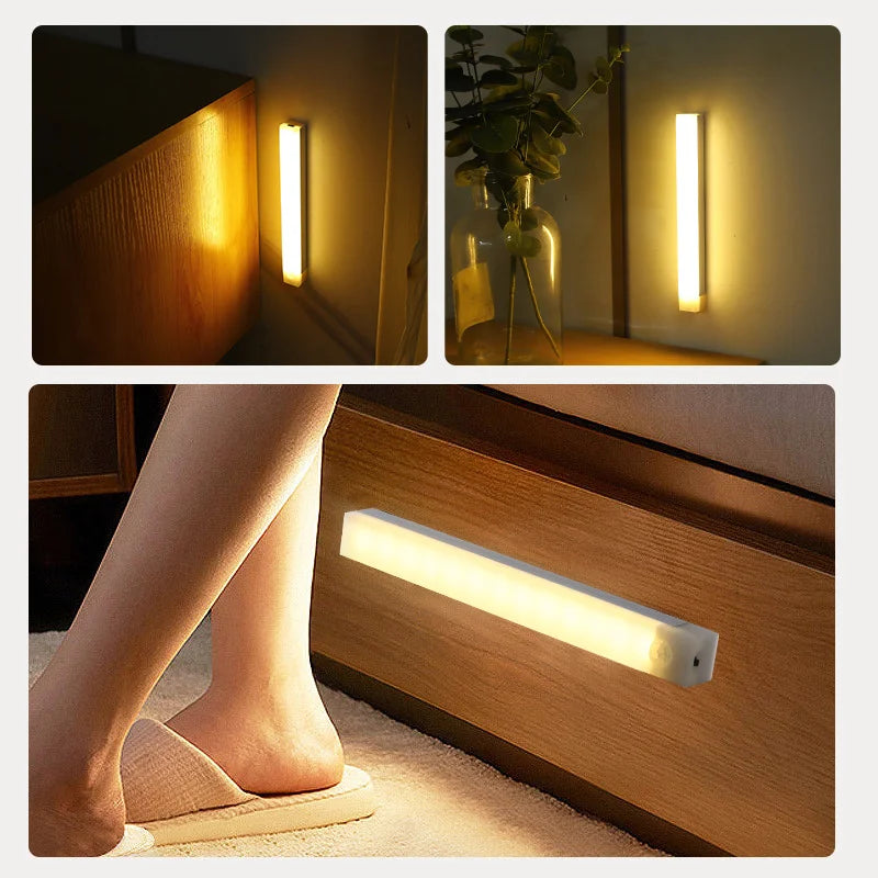 Rechargeable Motion Sensor LED Bar Light for Easy Night Access - Smarsty