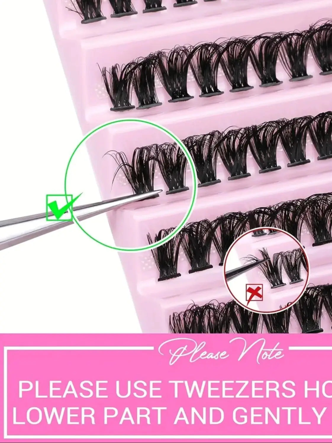 MJ Individual Cluster Lashes for Natural Volume Extensions - Smarsty
