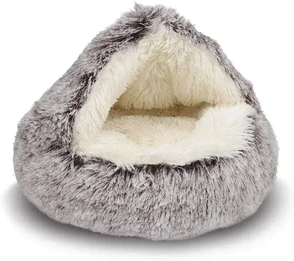 Cozy Plush Cat Bed for Warm Comfortable Sleep - Smarsty