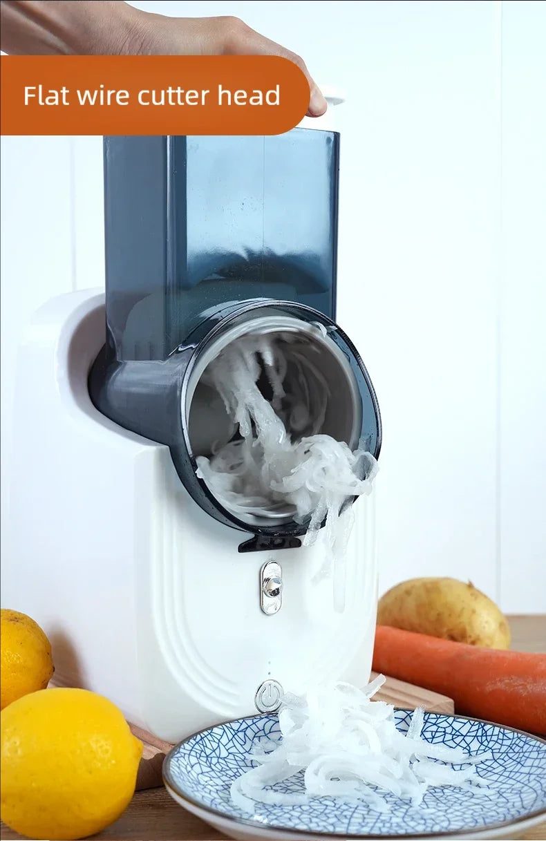 Multi-function Vegetable Cutter Household Kitchen Electric Vegetable Cutter Vegetable Slicer Shredder Automatic by Smarsty