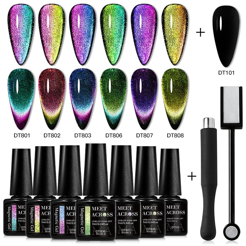Magnetic Gel Nail Polish Kit for Stunning Nail Art - Smarsty