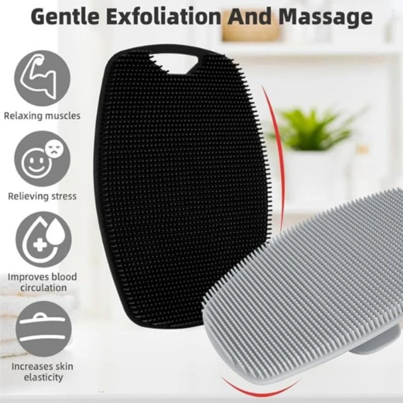 Soft Silicone Exfoliating Brush for Gentle Body Cleansing - Smarsty