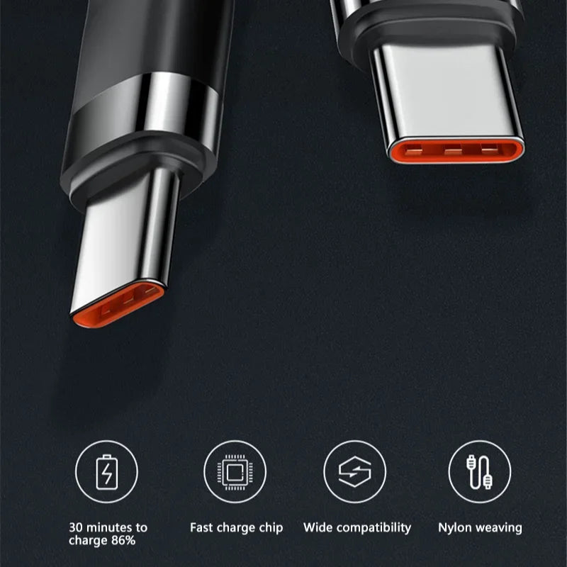 Xiaomi 120W Fast Charger USB C Cable for Quick Charging - Smarsty