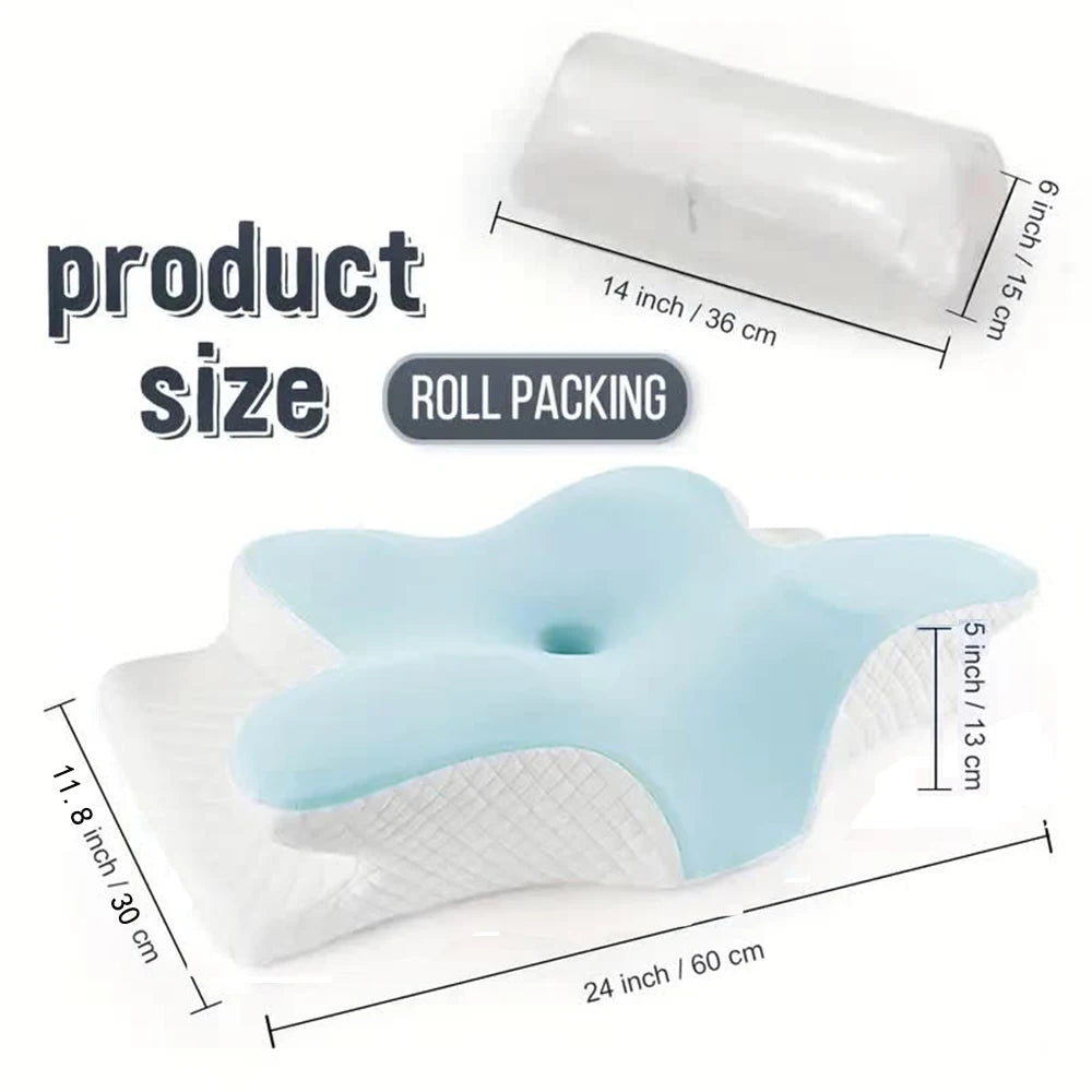 Butterfly Shaped Memory Foam Neck Pillow for Pain Relief - Smarsty