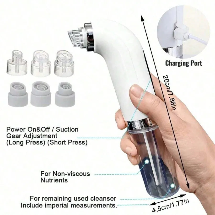 USB Rechargeable Pore Vacuum Blackhead Remover Tool - Smarsty