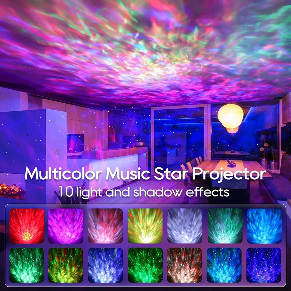 LED Starry Galaxy Projector with Bluetooth Music Player - Smarsty