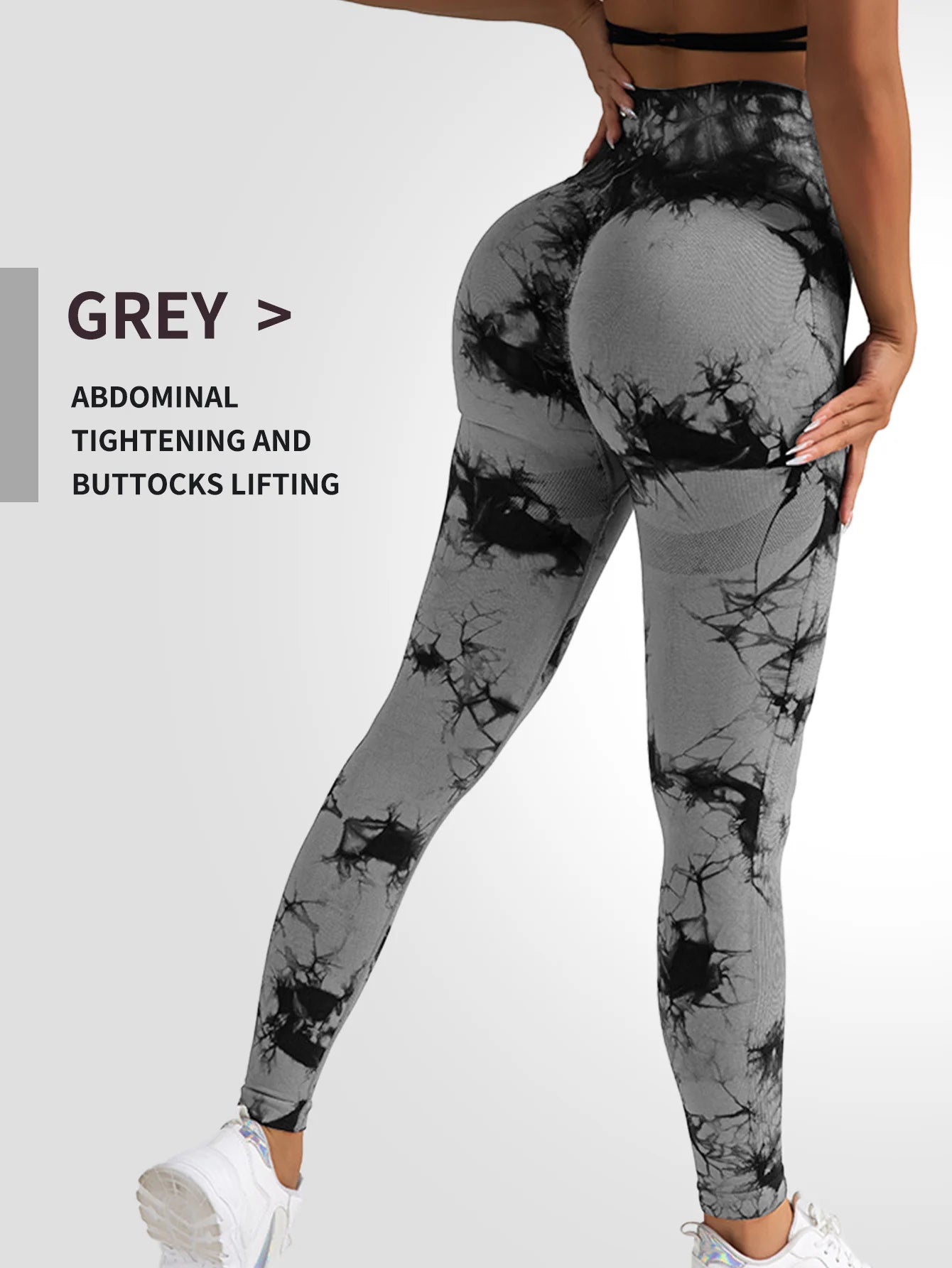 Tie Dye Yoga Pants Sport Leggings Women Seamless High Waist Push Up Woman Tights Fitness Workout Leggins Gym Clothing 2024 New - Smarsty