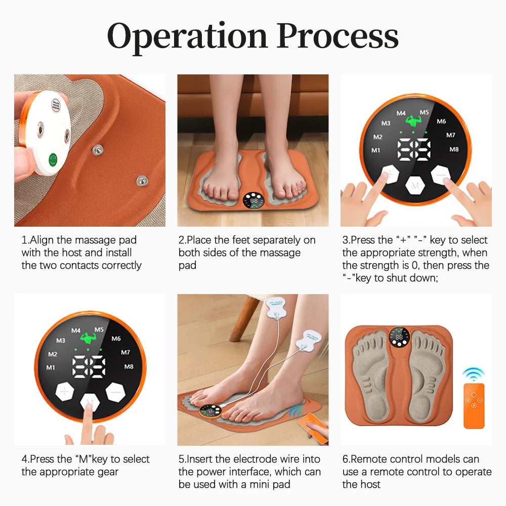 3D Smart Foot Massage Pad with Remote Control - Smarsty