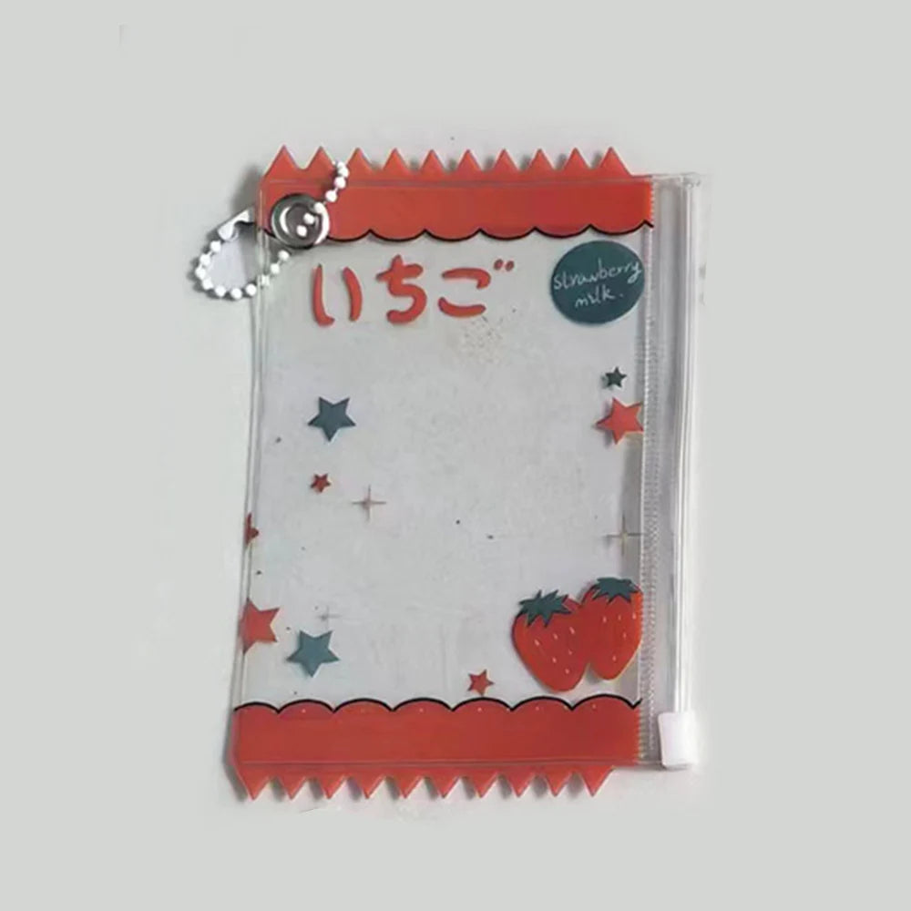 INS Transparent Candy Bag Badge Holder Korean Photocard Holder Display Bag Pendant Idol Photo Card Protective Cover Card Holder