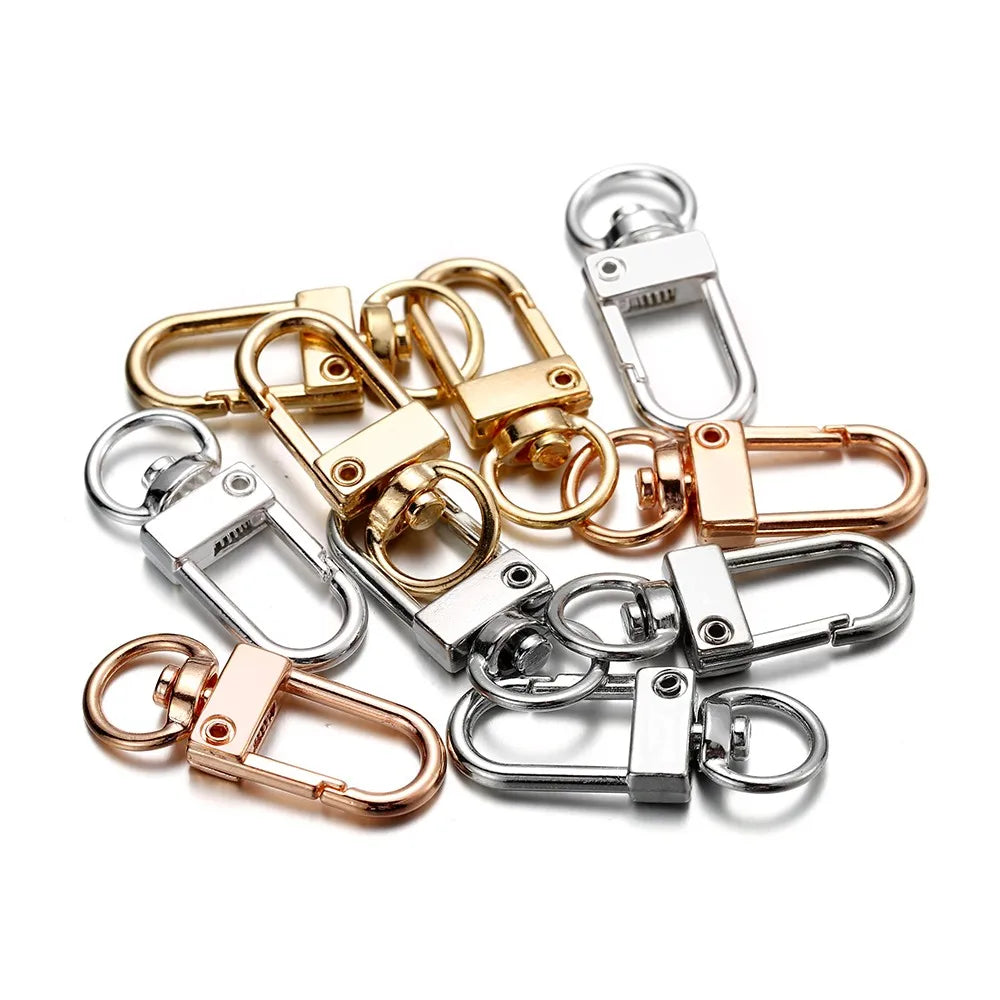 Rotating Lobster Clasps Gold Rhodium Secure 10pcs Pack - Smarsty