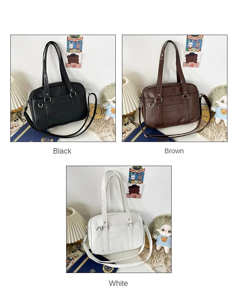 Japanese Style JK Bag Women PU Leather Crossbody Bag - Smarsty