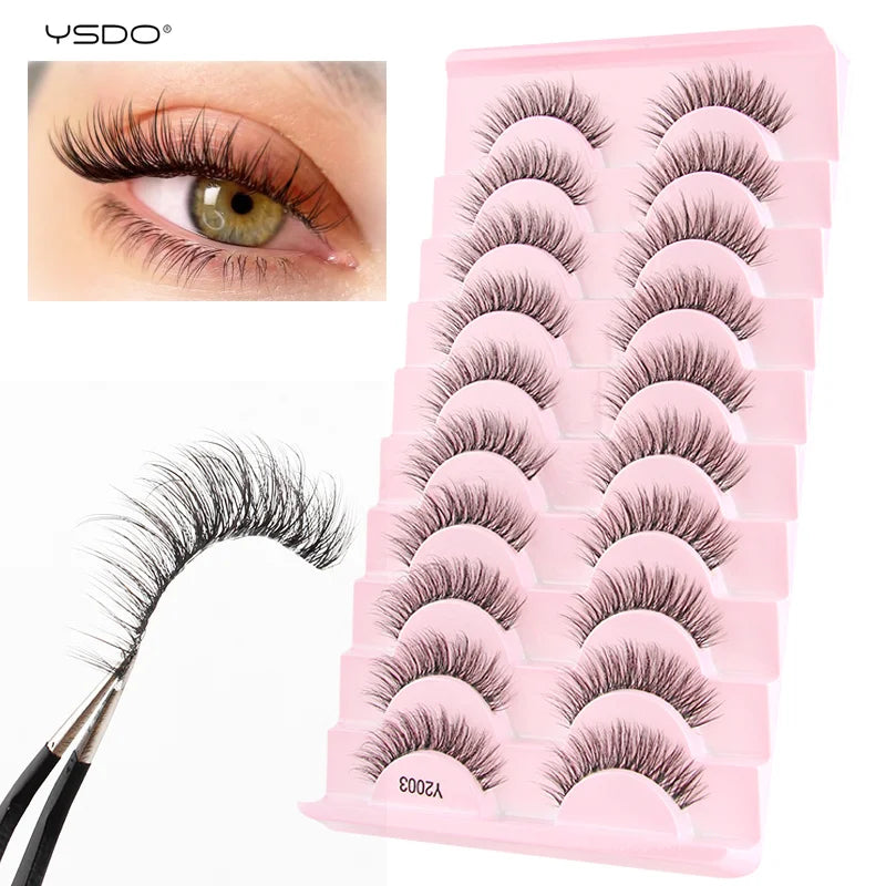 YSDO Natural Full Cat Eye False Eyelashes 3D Effect - Smarsty