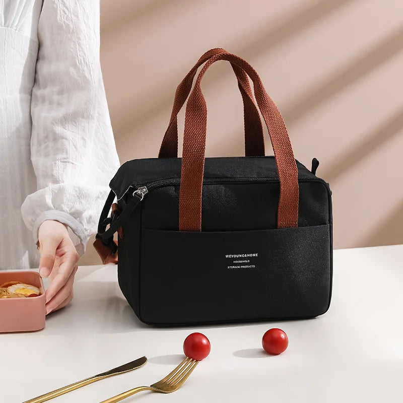 Insulated Portable Lunch Bag for Women Waterproof Tote - Smarsty