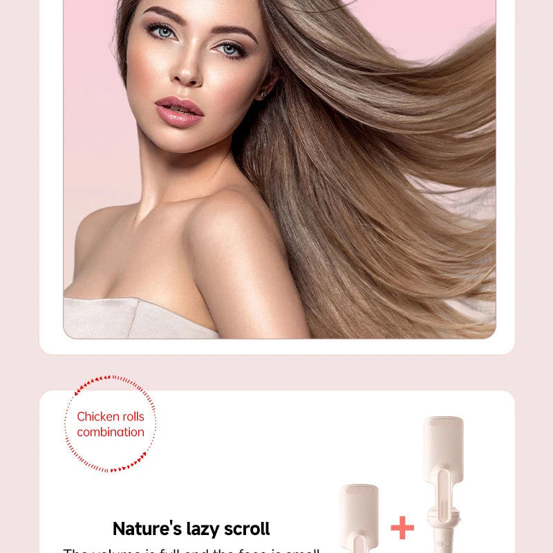 Automatic Hair Curler 32mm Rotating Ceramic Wand - Smarsty