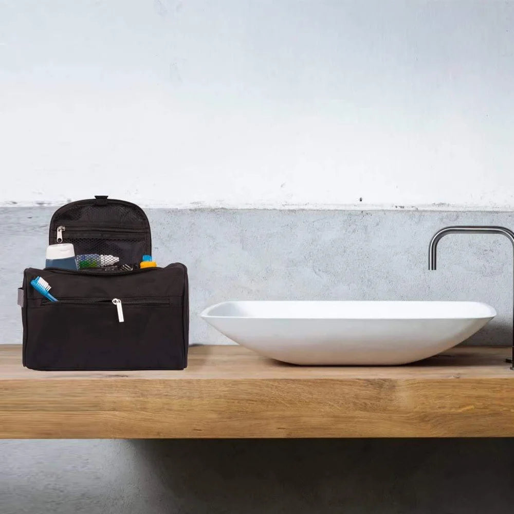 Travel Toiletry Bag With Hook Nylon Organizer For Men - Smarsty