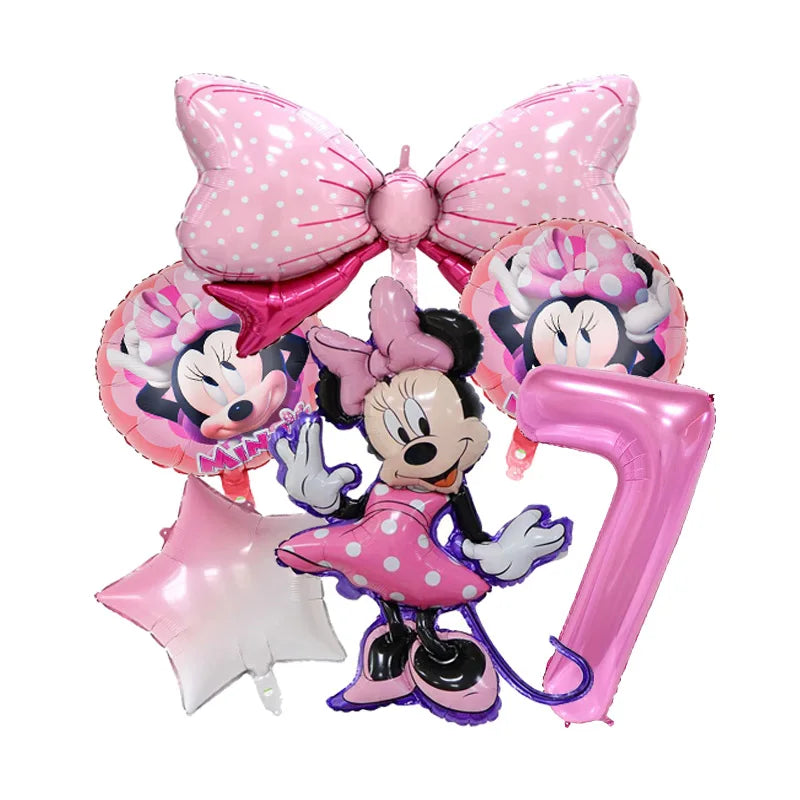 Minnie Mouse Birthday Party Disposable Tableware Set - Smarsty