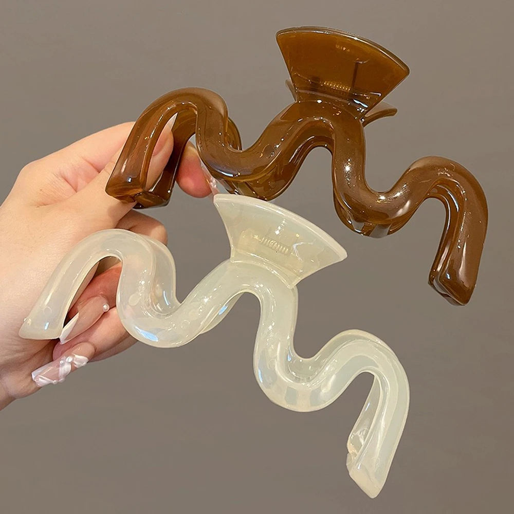 13cm Large Hair Clip For Thick Hair Strong Hold Transparent - Smarsty