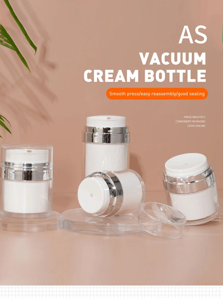 Airless Pump Jar for Makeup Lotion Refillable Container - Smarsty