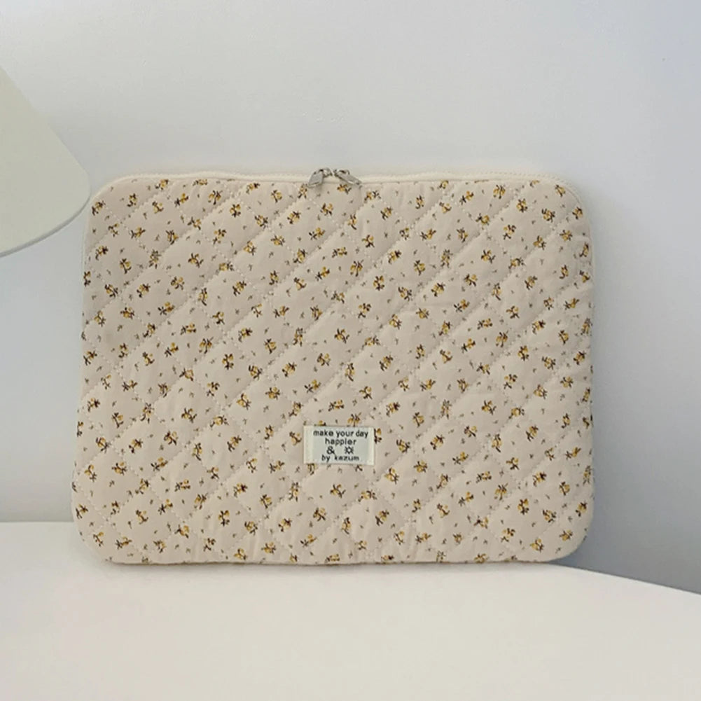 Flower Pattern Laptop Sleeve Case Bags Portable Computer Cover Bag Tablet Pouch for Macbook Air Pro 11 13 14 15 Inch Cover
