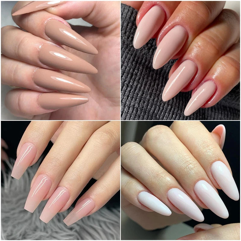 Nude Milk White Gel Nail Polish for Long Lasting Manicure - Smarsty