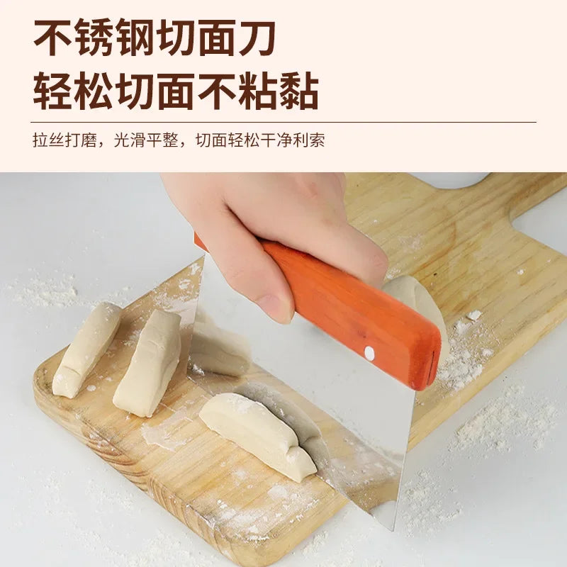 Stainless Steel Dough Scraper with Measuring Scale - Smarsty