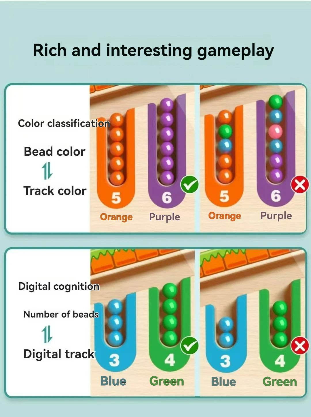 Children's Magnetic Maze Walking Ball Baby Concentration Training, Writing Logic Thinking 3-4 Year Old Early Education Puzzle To - Smarsty