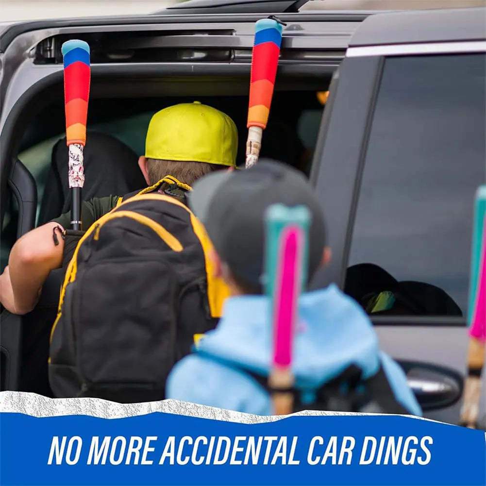 Baseball & Softball Handle Cover Cushy Zippered Sleeve Baseball Bat Handle Cover Hook for Hanging on Fence Baseball Accessories