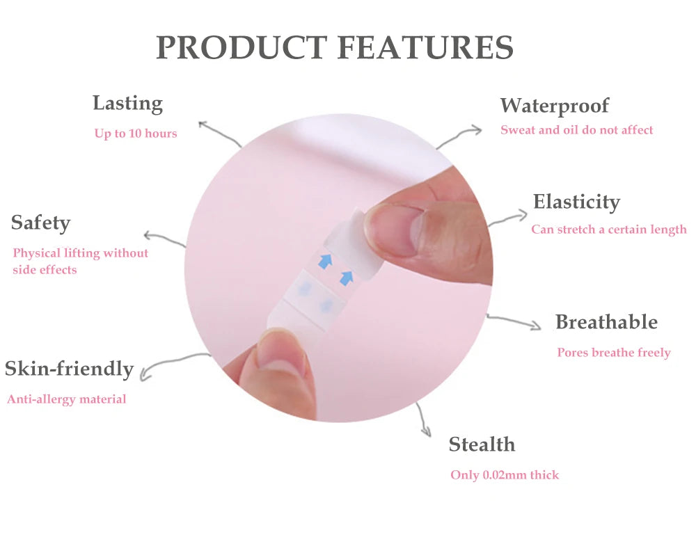 Invisible V Shape Face Lift Stickers for Wrinkle Reduction - Smarsty
