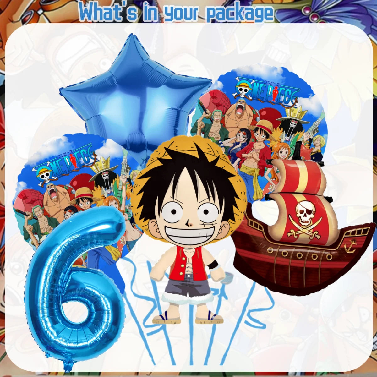 One Piece Birthday Party Disposable Tableware Set - Smarsty