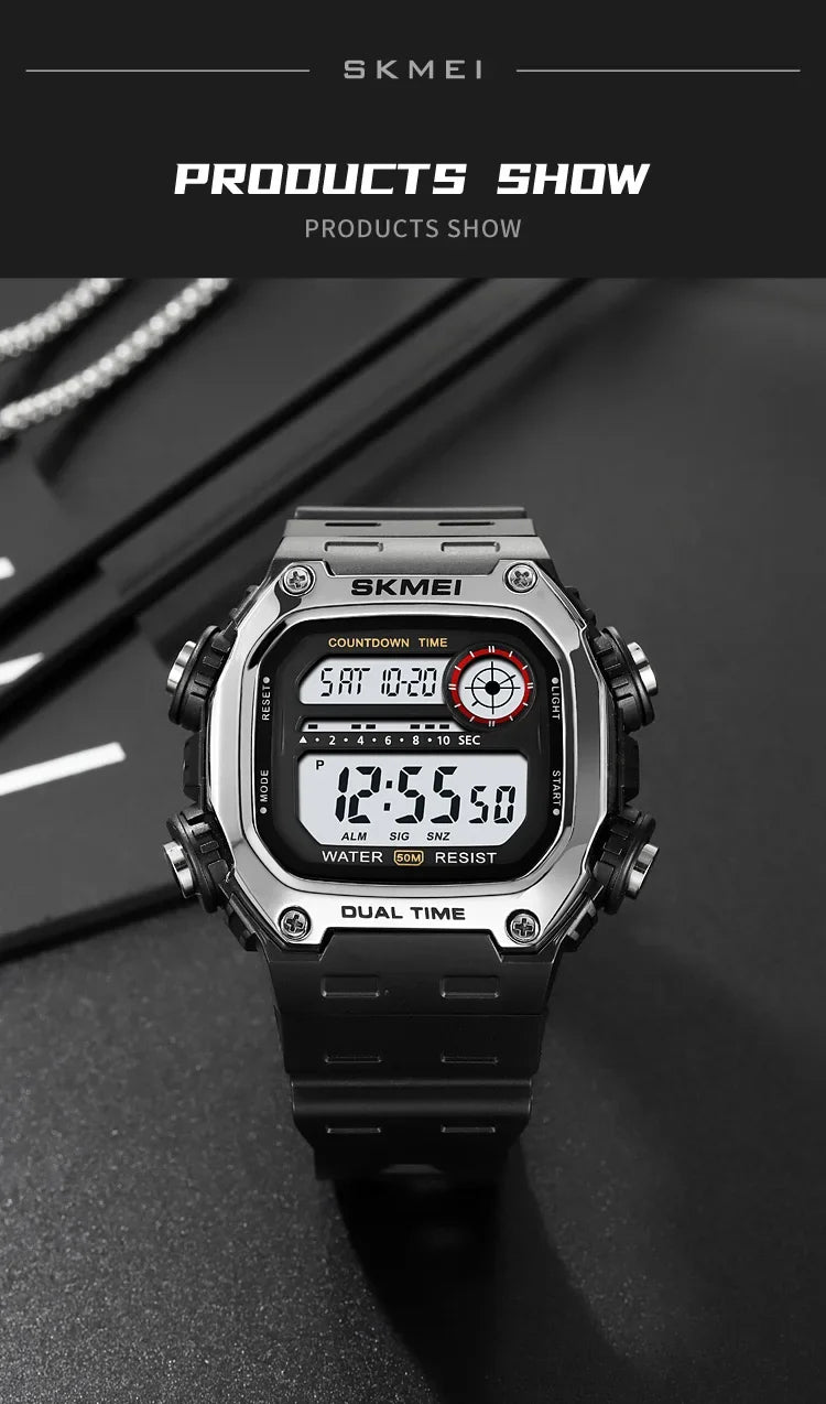 Skmei 2126 Waterproof Digital Sports Watch for Men - Smarsty