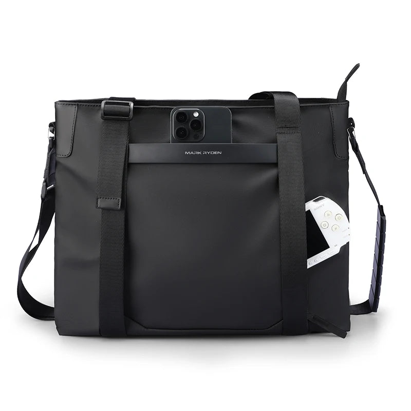 Mark Ryden Leather Messenger Bag Men Crossbody Spacious - Smarsty
