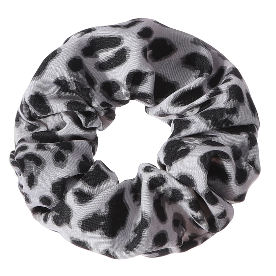 Leopard Print Scrunchie High Elastic Hair Tie Elegant - Smarsty