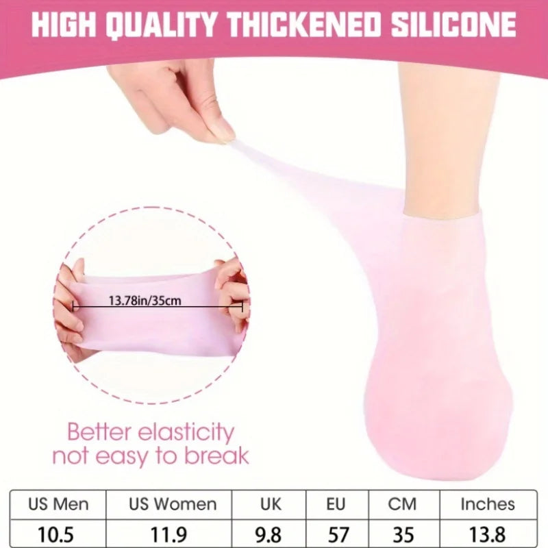 Silicone Foot Care Socks for Softening Cracked Heels - Smarsty