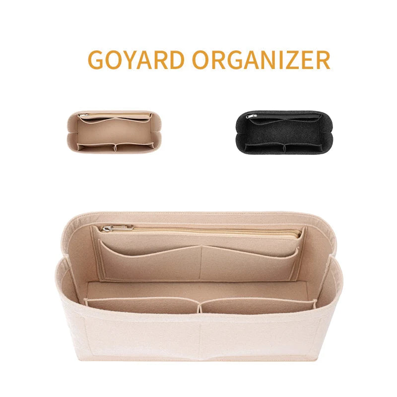 Felt Insert Cosmetic Organizer For Goyard Tote Bags - Smarsty