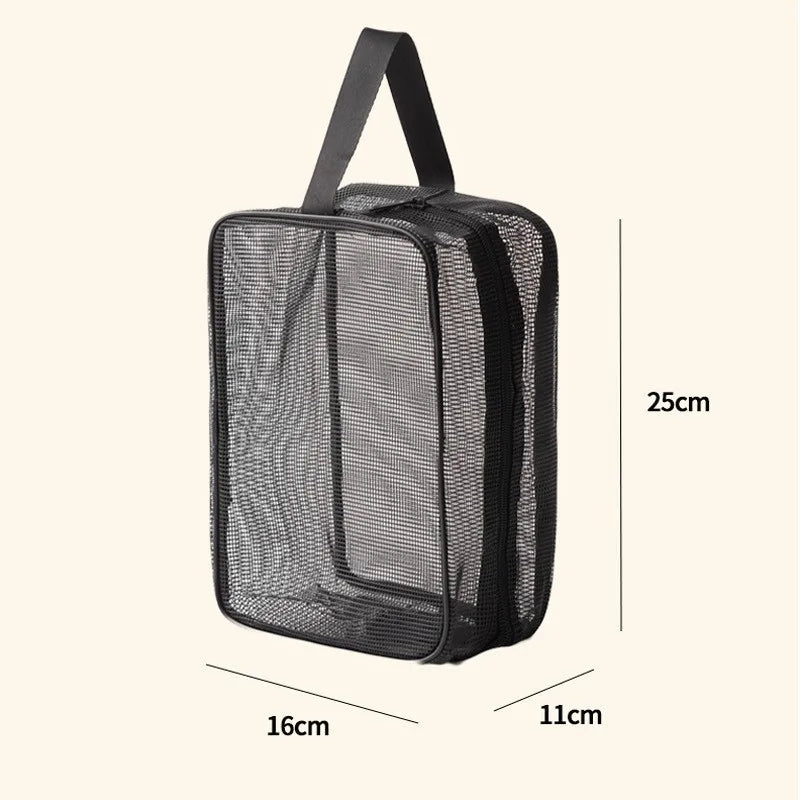 Mesh Shower Caddy Tote Bag Cosmetic Storage Organizer Large - Smarsty