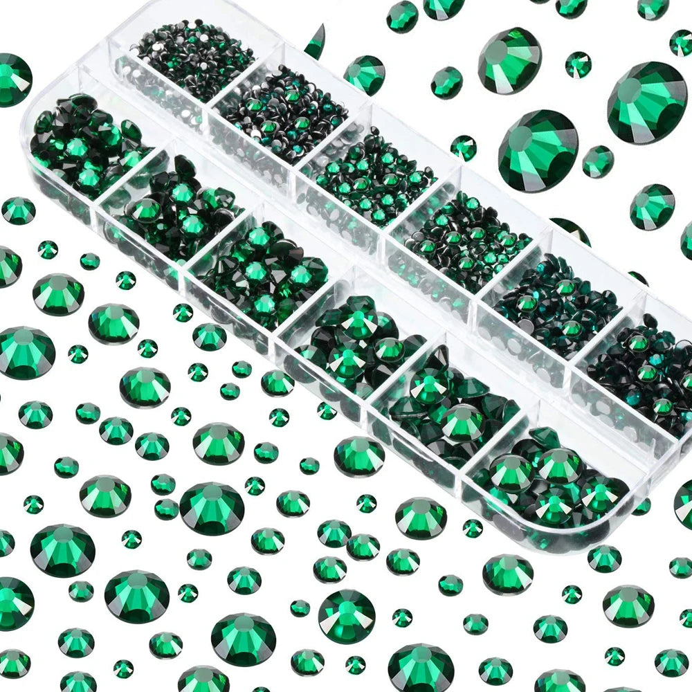 Mixed Nail Rhinestones with Shiny Clear Colors for Stunning Nail Art - Smarsty