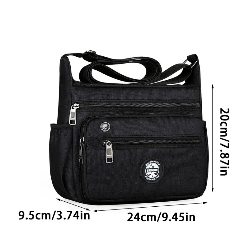 Mens Messenger Bag Crossbody Satchel Waterproof Oxford - Smarsty