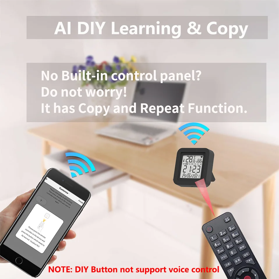 Tuya Smart IR Remote With Temperature Sensor - Smarsty