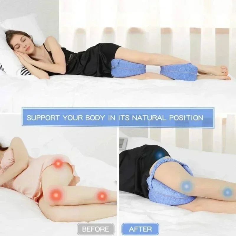 Memory Foam Leg Pillow for Pregnancy and Sciatica Relief - Smarsty