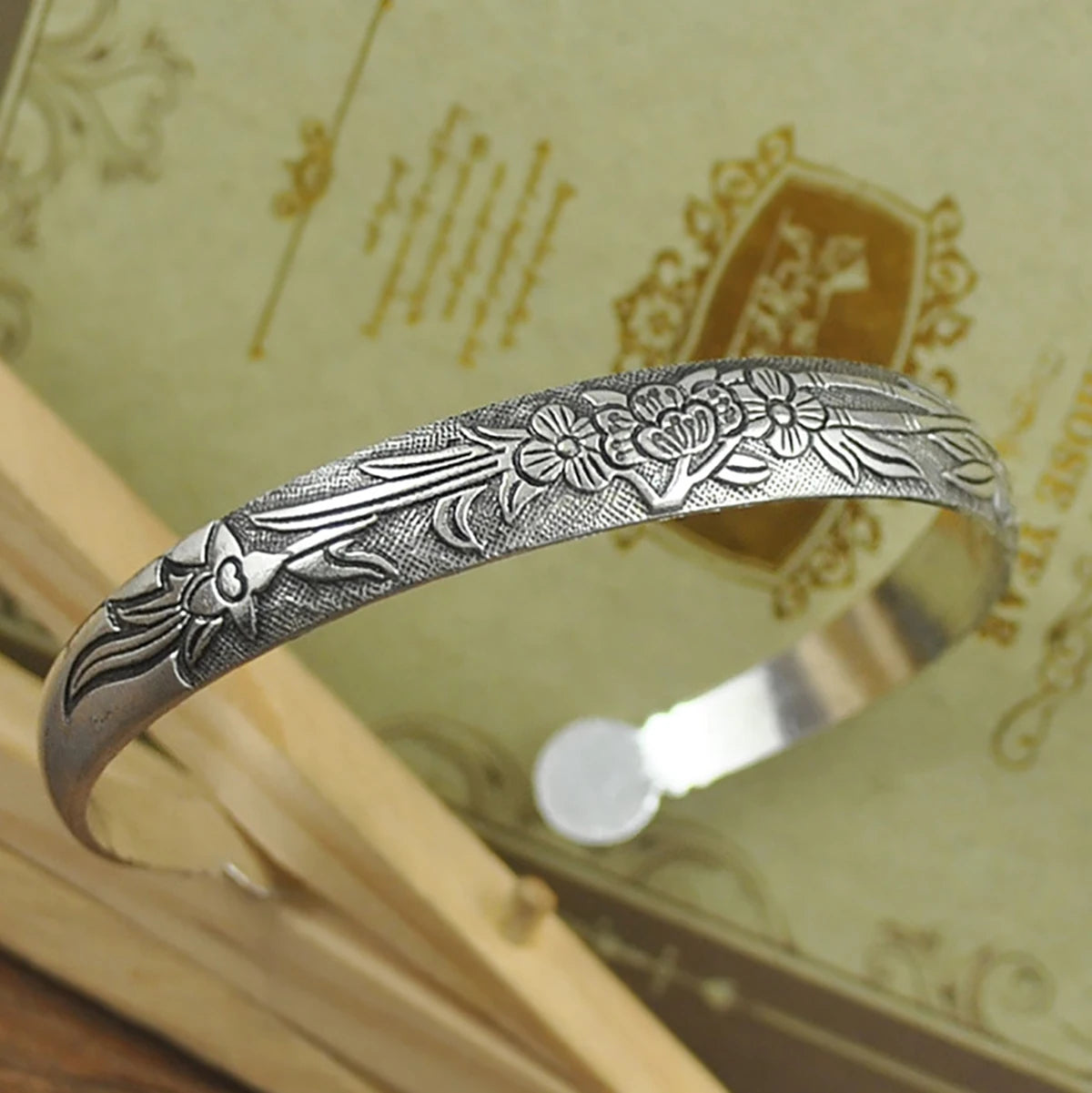 Vintage Tibetan Silver Cuff Bracelet for Unique Style - Smarsty